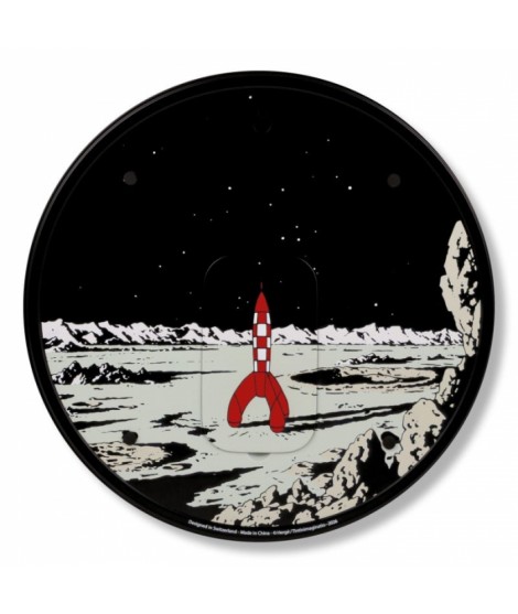 Reloj de pared Acero Rojo de Tintín