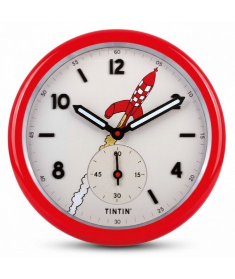 Reloj de pared Acero Rojo de Tintín