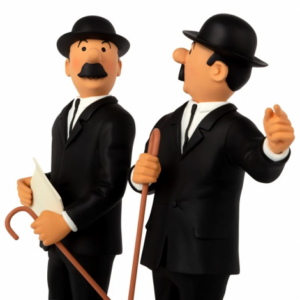 Figura Dupond y Dupont de Tintín