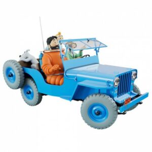 Figura Jeep Azul - Objetivo la Luna - escala 1:8 de Tintín