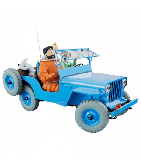 Figura Jeep Azul - Objetivo la Luna - escala 1:8 de Tintín