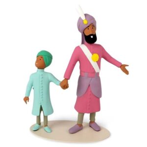 Figura Maharajá y su Hijo de Tintín