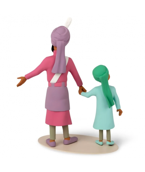 Figura Maharajá y su Hijo de Tintín