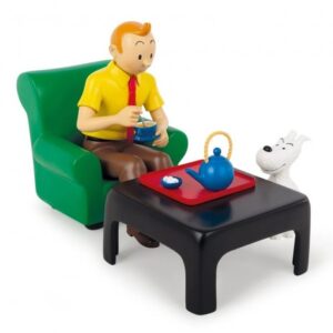 Figura Tintín Tomando el Té